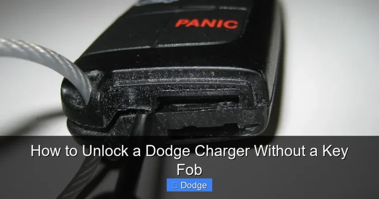 How to Unlock a Dodge Charger Without a Key Fob