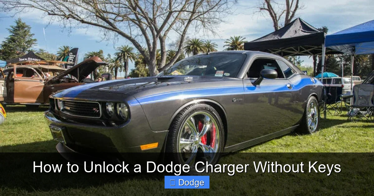 How to Unlock a Dodge Charger Without Keys