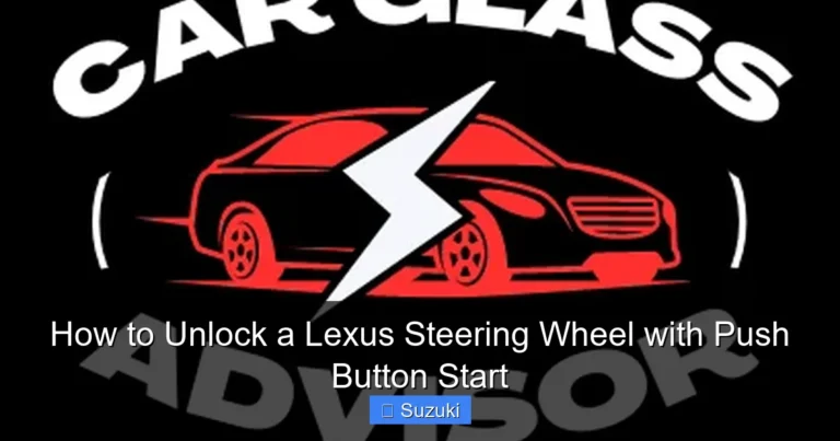 How to Unlock a Lexus Steering Wheel with Push Button Start