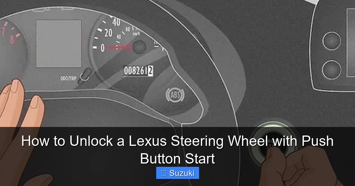 How to Unlock a Lexus Steering Wheel with Push Button Start