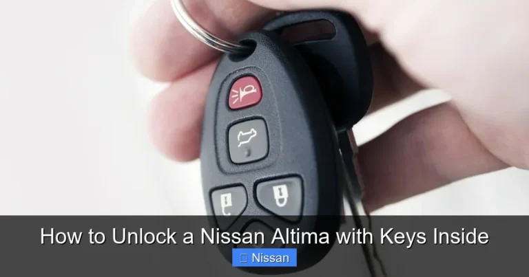 How to Unlock a Nissan Altima with Keys Inside