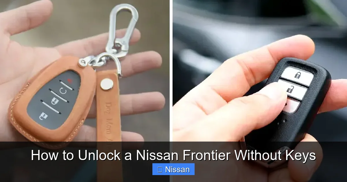 How to Unlock a Nissan Frontier Without Keys
