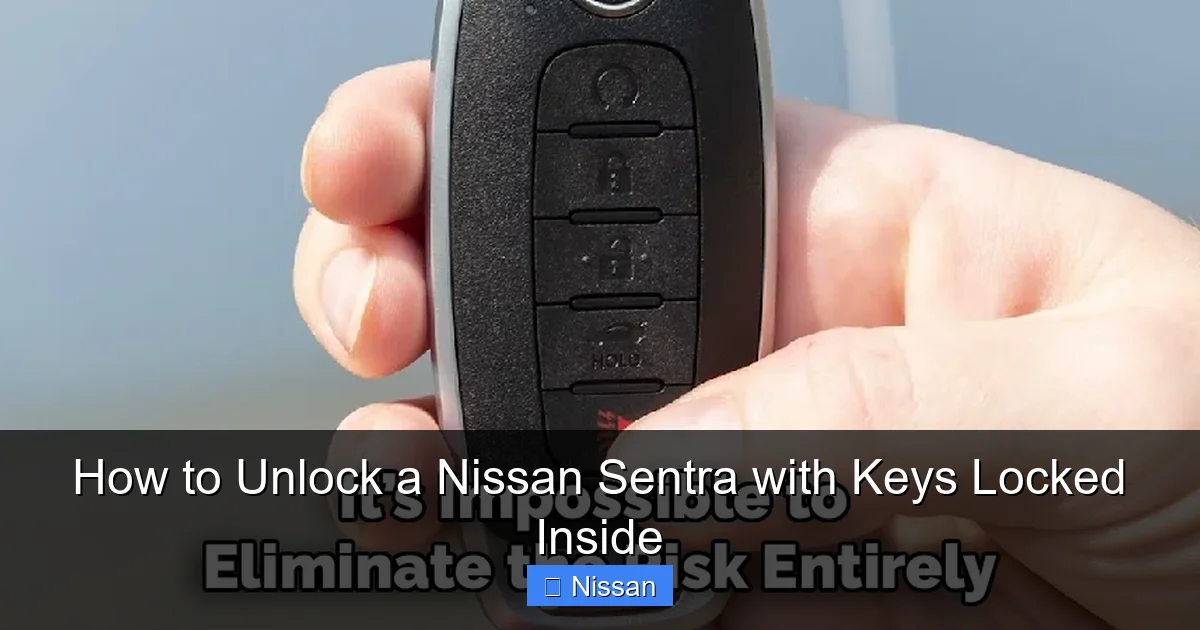How to Unlock a Nissan Sentra with Keys Locked Inside