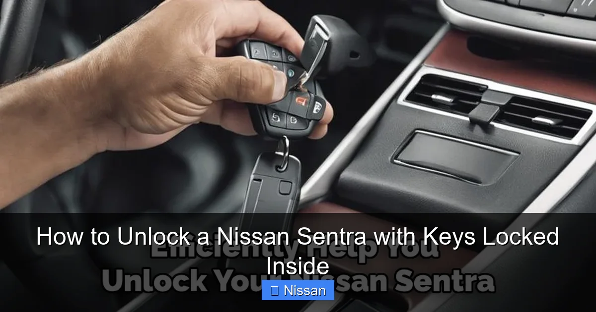 How to Unlock a Nissan Sentra with Keys Locked Inside
