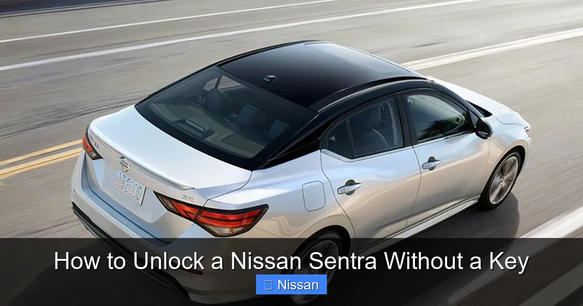 How to Unlock a Nissan Sentra Without a Key