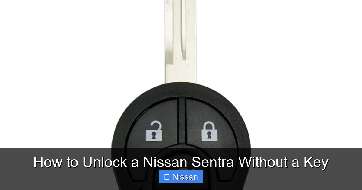 How to Unlock a Nissan Sentra Without a Key