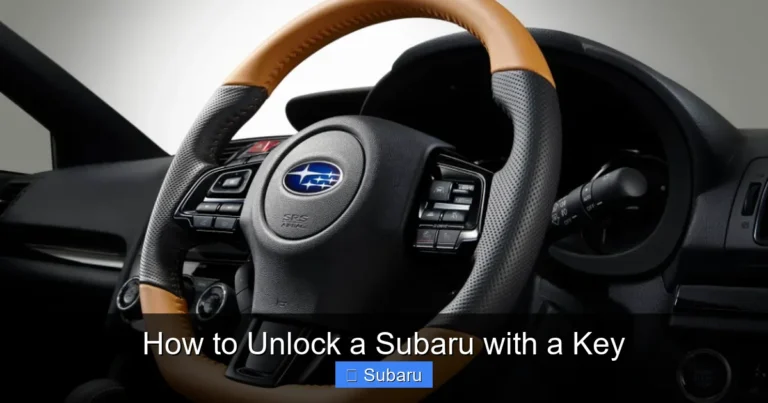 How to Unlock a Subaru with a Key