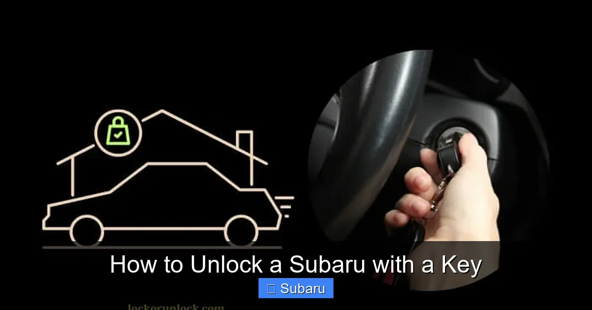 How to Unlock a Subaru with a Key