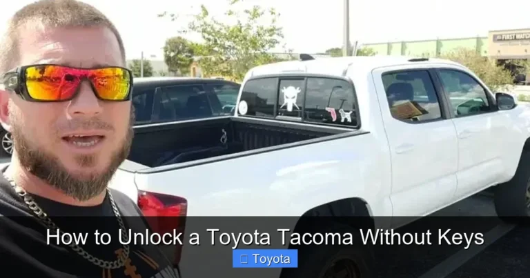 How to Unlock a Toyota Tacoma Without Keys