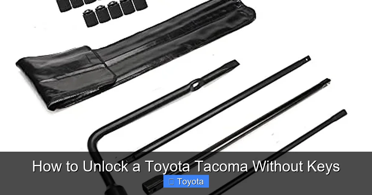 How to Unlock a Toyota Tacoma Without Keys