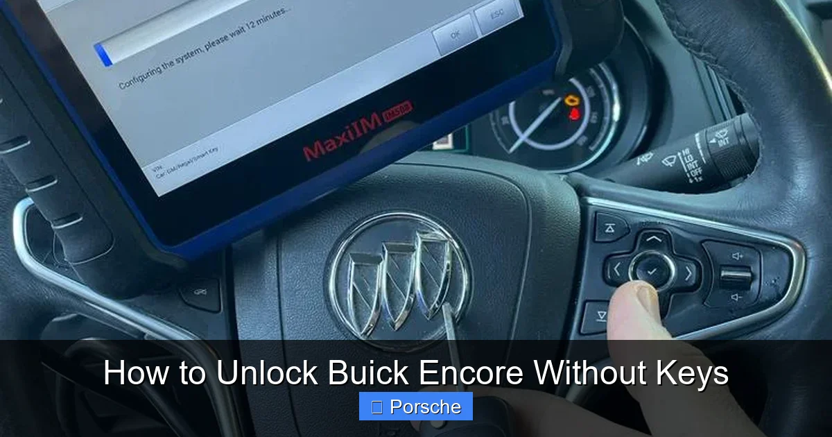 How to Unlock Buick Encore Without Keys