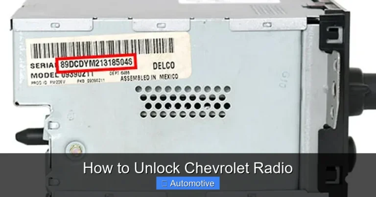 How to Unlock Chevrolet Radio