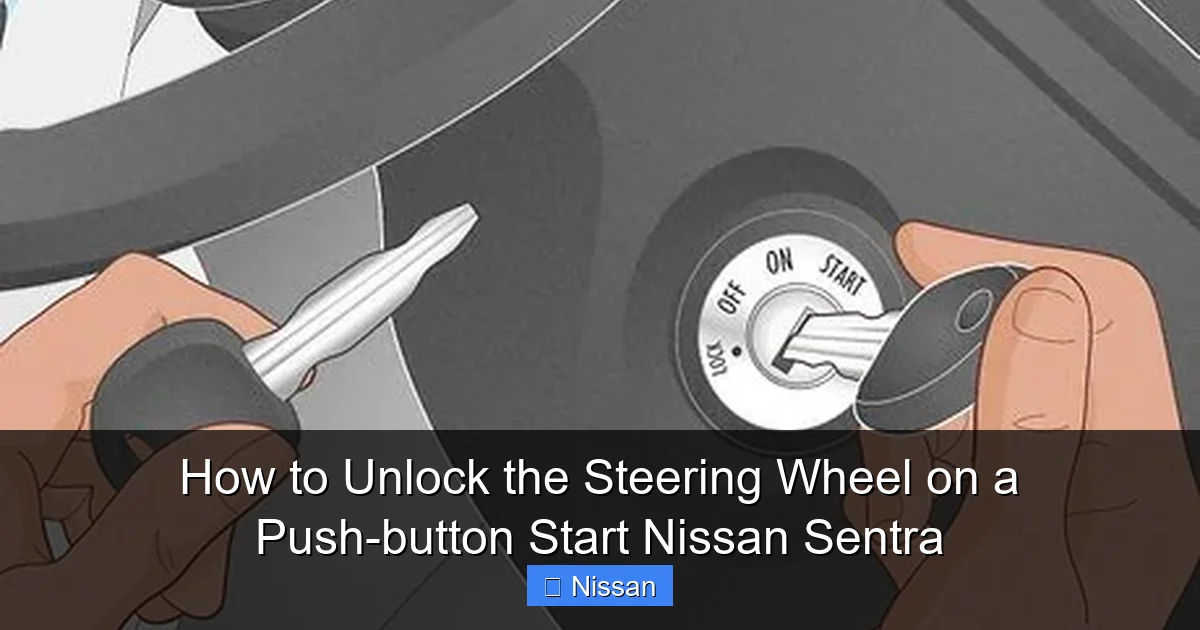 How to Unlock the Steering Wheel on a Push-button Start Nissan Sentra