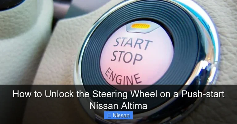 How to Unlock the Steering Wheel on a Push-start Nissan Altima