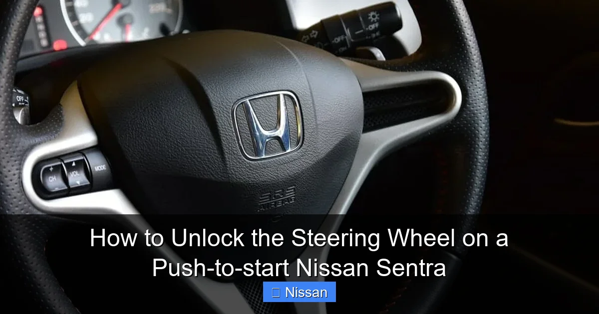 How to Unlock the Steering Wheel on a Push-to-start Nissan Sentra