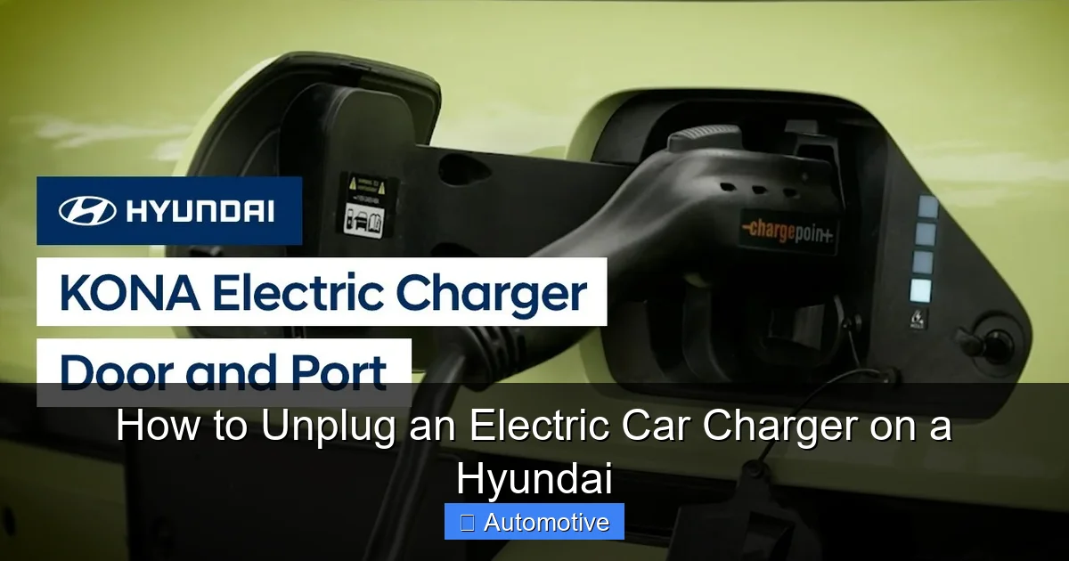 How to Unplug an Electric Car Charger on a Hyundai