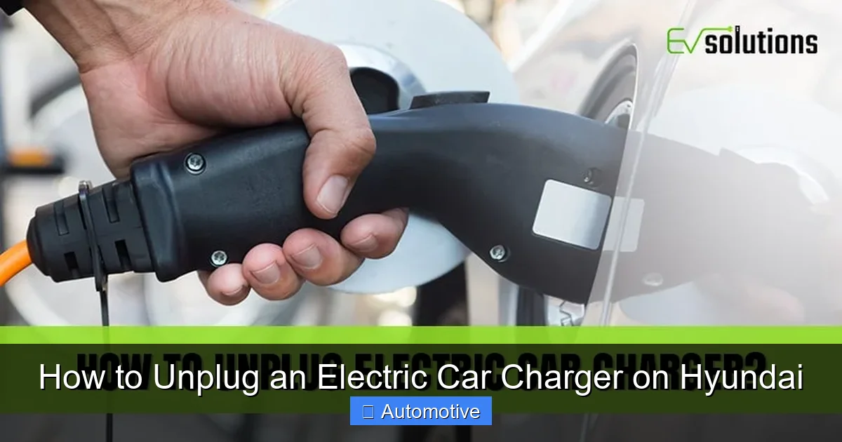 How to Unplug an Electric Car Charger on Hyundai