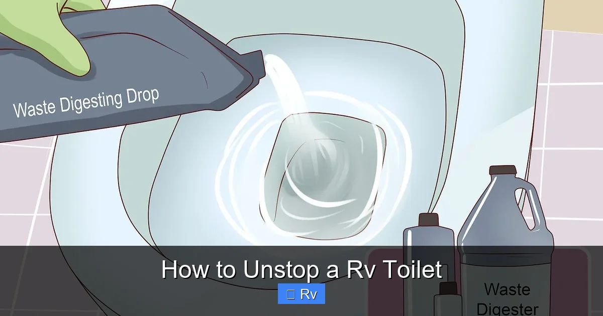 How to Unstop a Rv Toilet