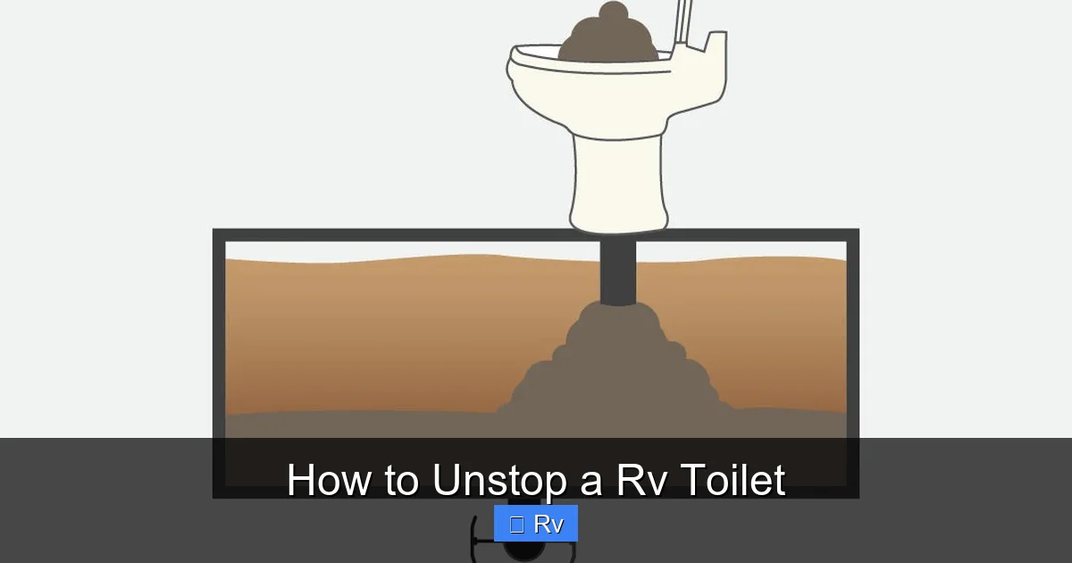 How to Unstop a Rv Toilet