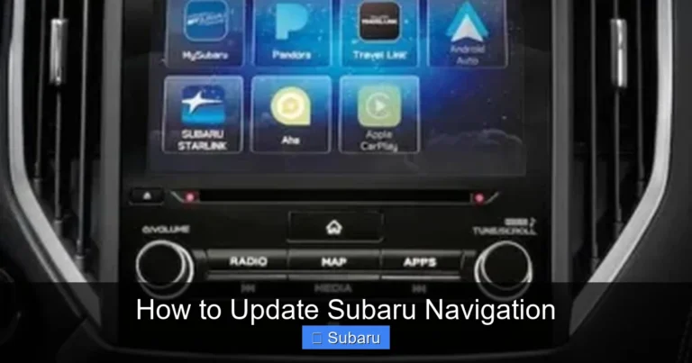 How to Update Subaru Navigation