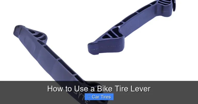 How to Use a Bike Tire Lever