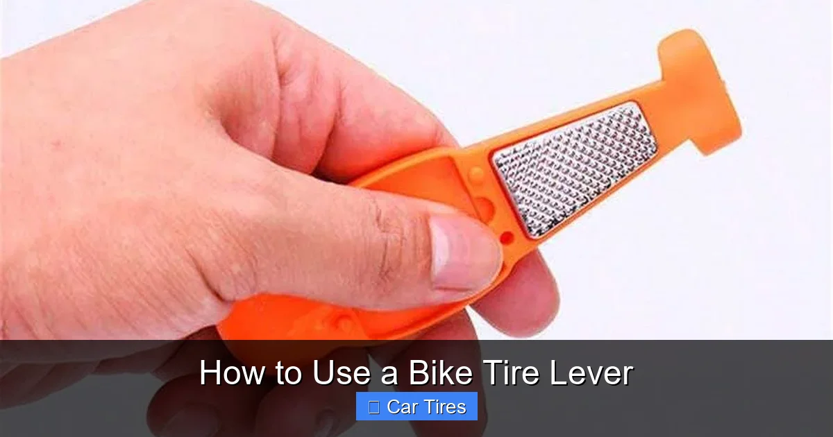 How to Use a Bike Tire Lever