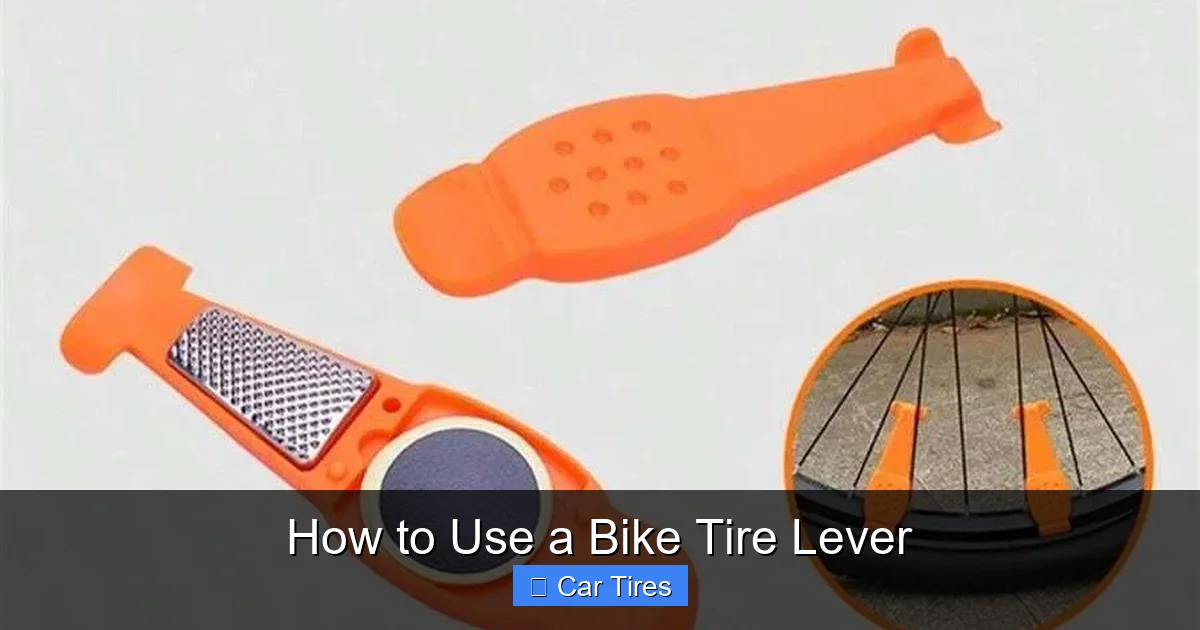 How to Use a Bike Tire Lever