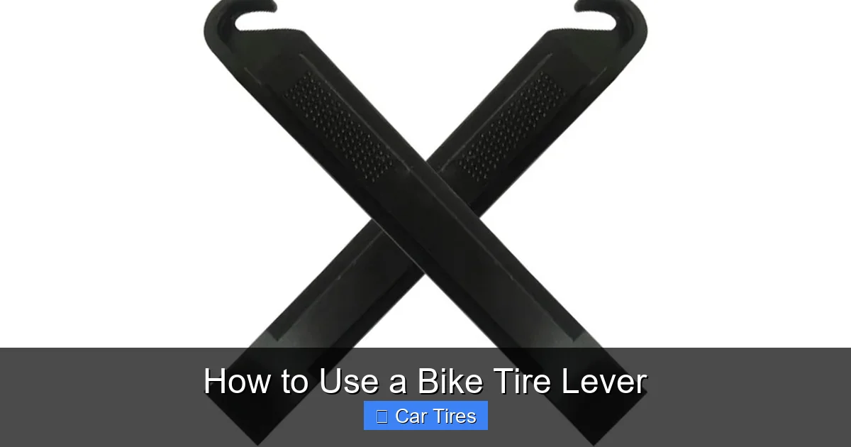 How to Use a Bike Tire Lever