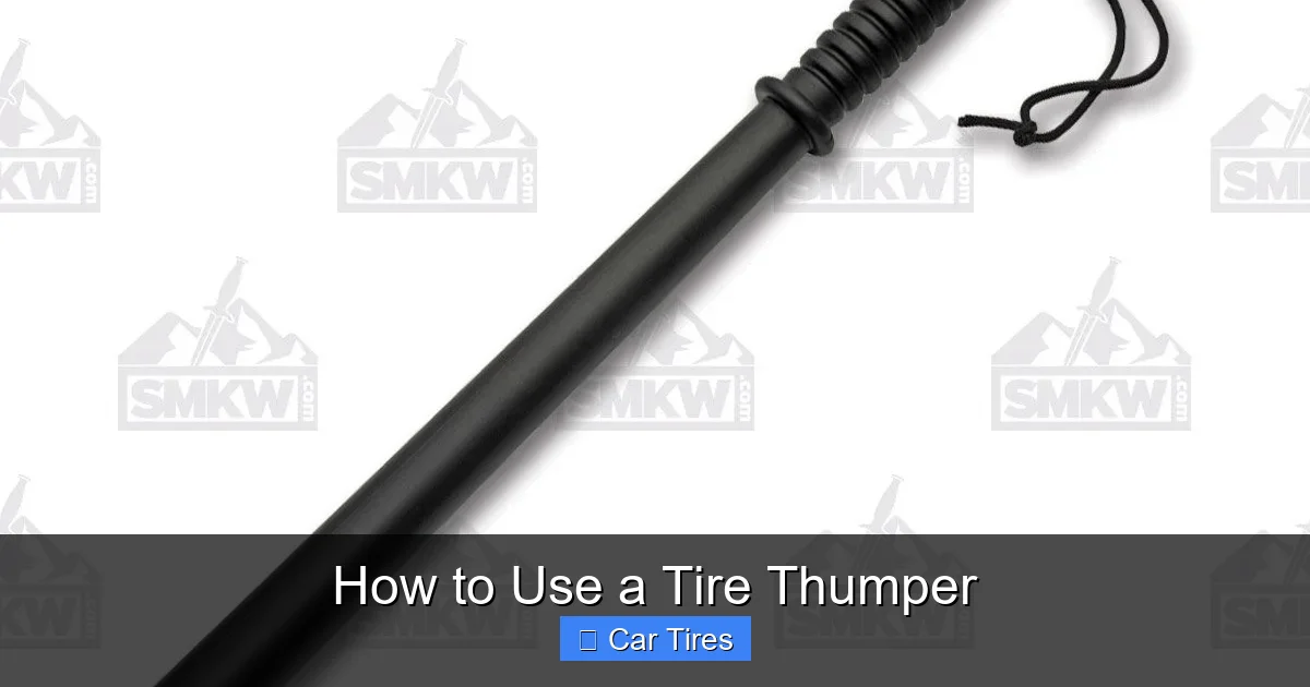 How to Use a Tire Thumper