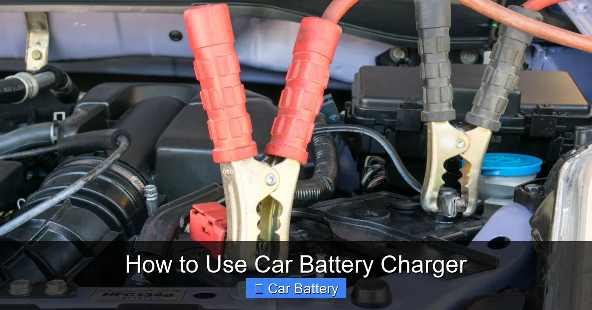 How to Use Car Battery Charger