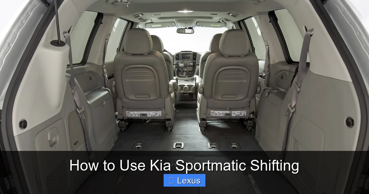 How to Use Kia Sportmatic Shifting