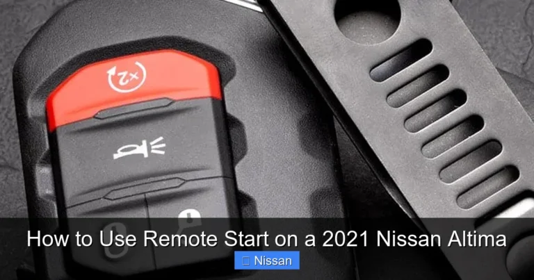 How to Use Remote Start on a 2021 Nissan Altima
