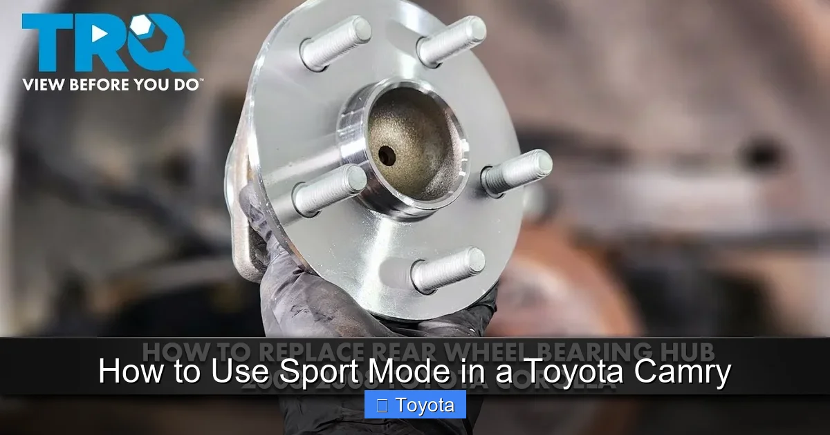 How to Use Sport Mode in a Toyota Camry
