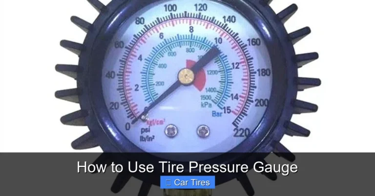 How to Use Tire Pressure Gauge