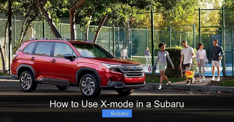 How to Use X-mode in a Subaru