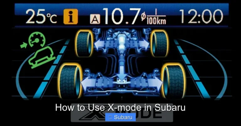 How to Use X-mode in Subaru