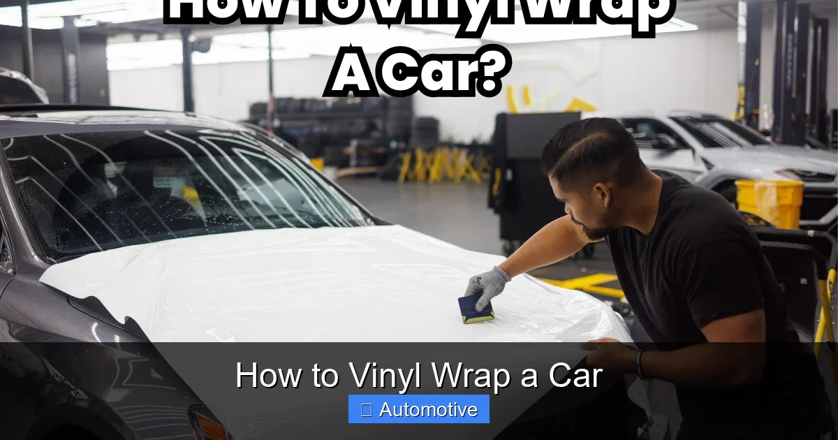 How to Vinyl Wrap a Car