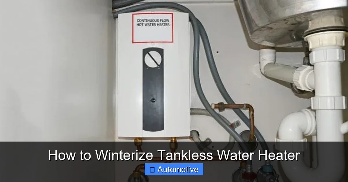 How to Winterize Tankless Water Heater