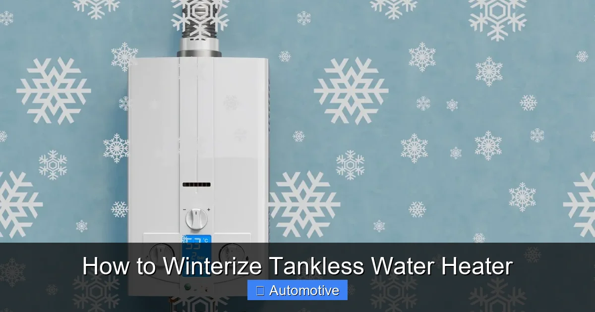 How to Winterize Tankless Water Heater