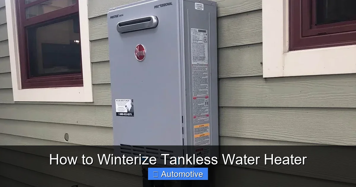 How to Winterize Tankless Water Heater