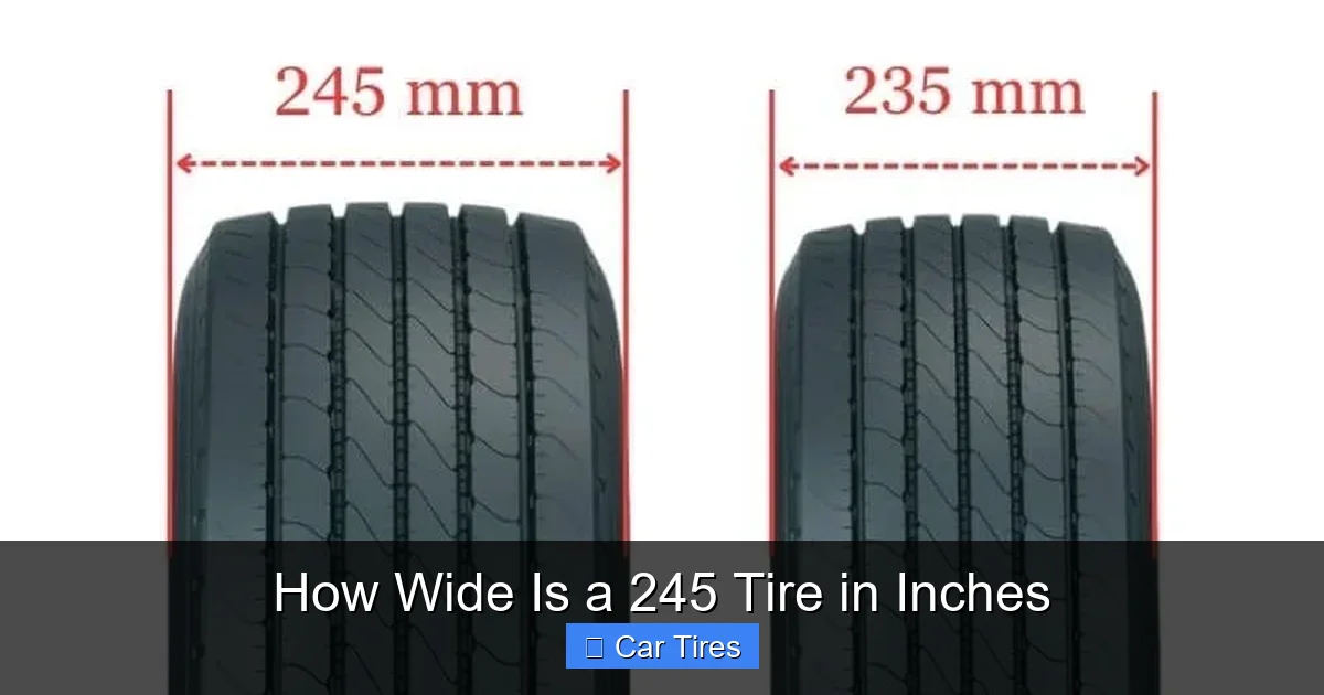 How Wide Is a 245 Tire in Inches