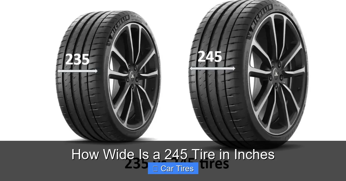How Wide Is a 245 Tire in Inches