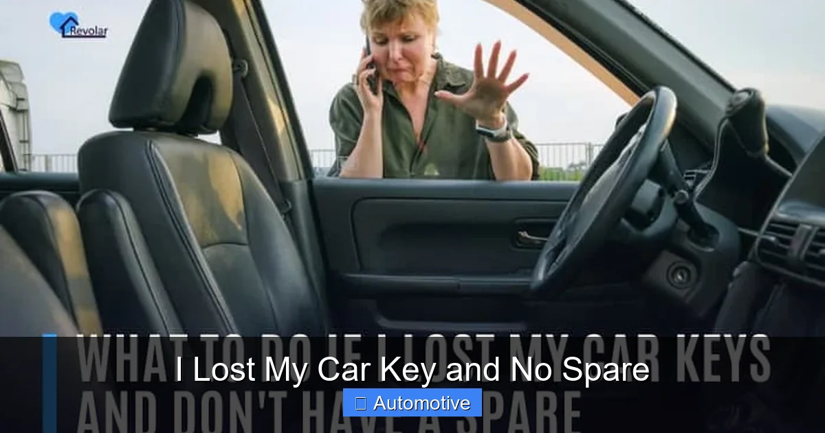 I Lost My Car Key and No Spare