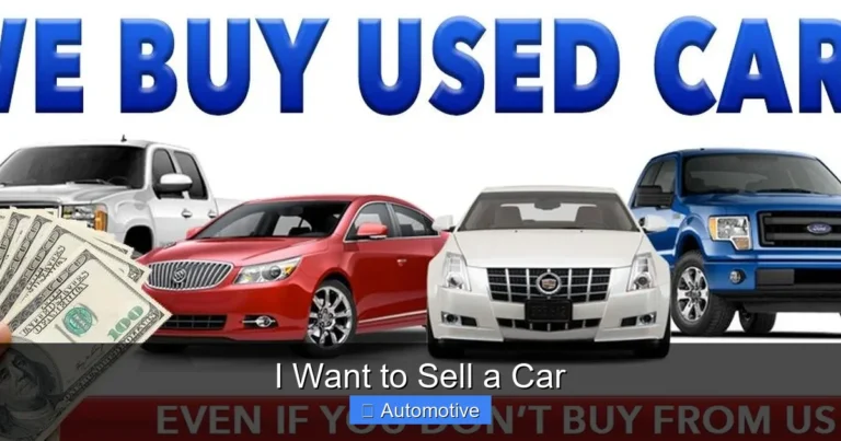 I Want to Sell a Car