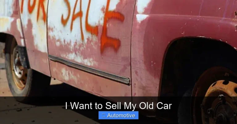 I Want to Sell My Old Car