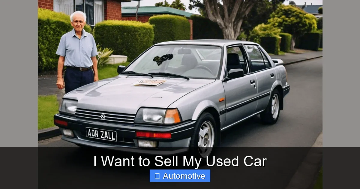I Want to Sell My Used Car