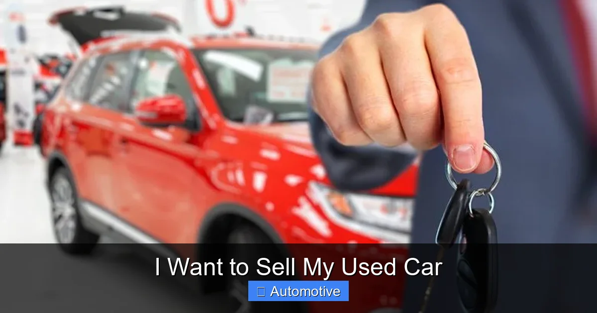 I Want to Sell My Used Car