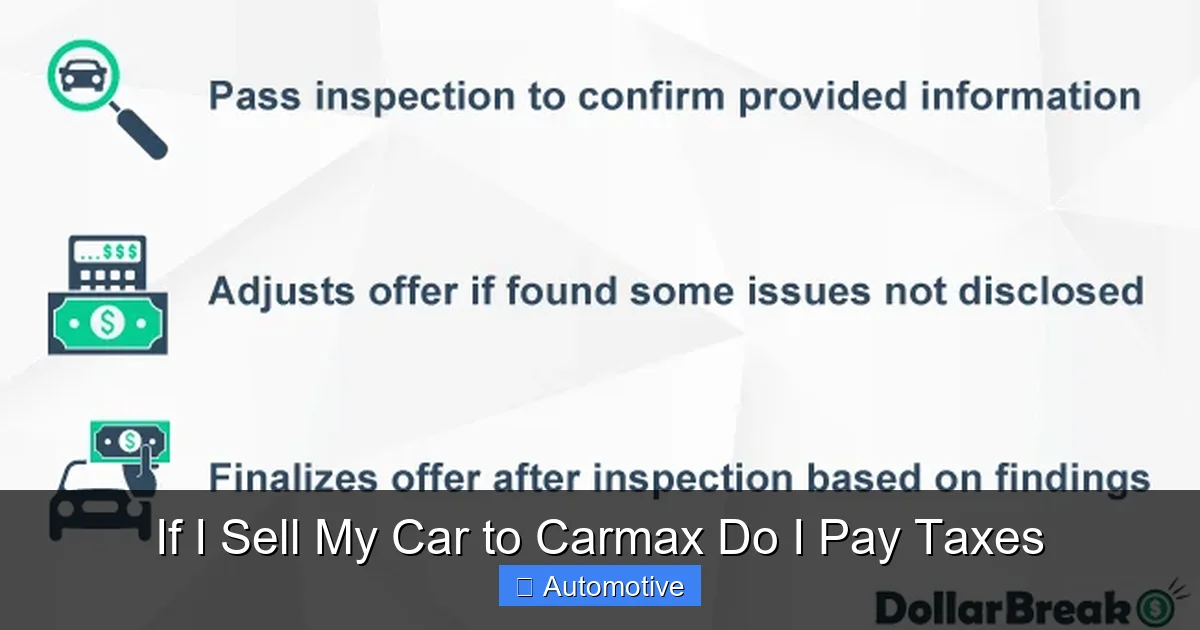 If I Sell My Car to Carmax Do I Pay Taxes