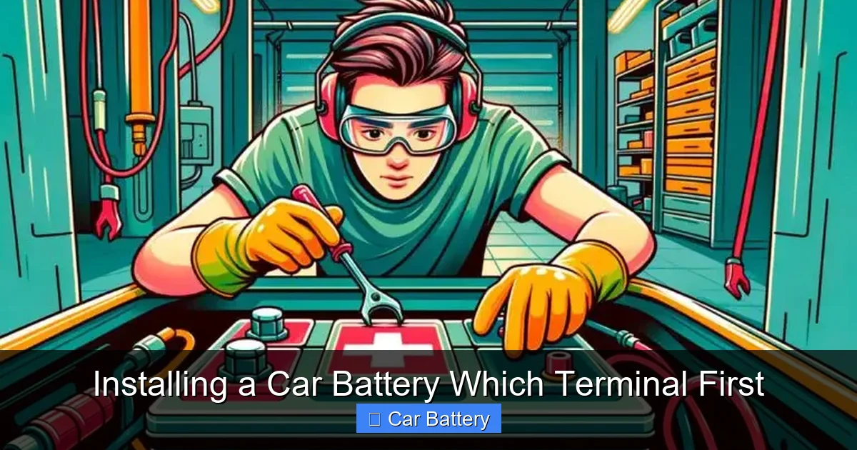 Installing a Car Battery Which Terminal First