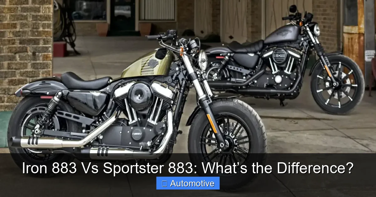 Iron 883 Vs Sportster 883: What’s the Difference?